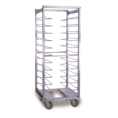 Cres Cor 207UA12AD 64.5" H Aluminum End Load Open Frame Design Roll-In Refrigerator Rack with Perimeter Bumper and Enclosed BASE