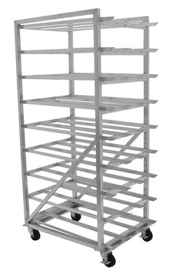 Advance Tabco CR10-162M-X Aluminum Mobile Designed for Size #10 &amp; #5 Special Value Can Rack