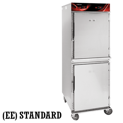 Cres Cor 1200HH2EE 26.63" W Stainless Steel 2 Compartments Insulated Mobile Heated Cabinet - 240 Volts
