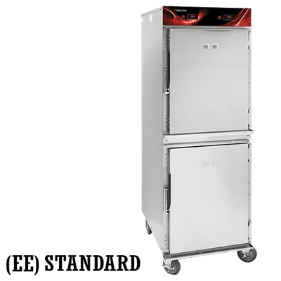 Cres Cor 1200HH2EE 26.63" W Stainless Steel 2 Compartments Insulated Mobile Heated Cabinet - 240 Volts