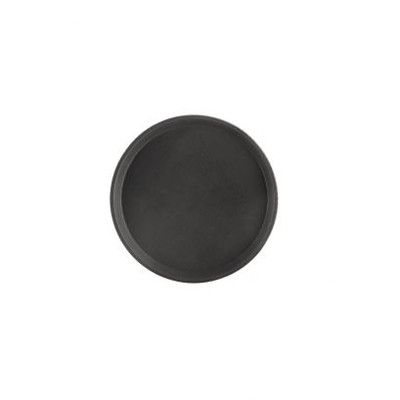 CAC China PDTR-11BK Brown Plastic Round Super Tray (12 Each Per Case)