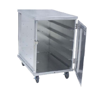 Cres Cor 101152012 42" H Aluminum Single Compartment Mobile Tray Delivery Cabinet