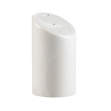 CAC China SHER-SS 1.75" Dia. Bone White Porcelain Round Sheer Salt Shaker (4 Dozen Per Case)