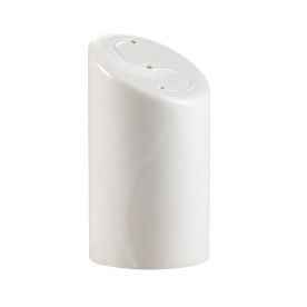 CAC China SHER-SS 1.75" Dia. Bone White Porcelain Round Sheer Salt Shaker (4 Dozen Per Case)
