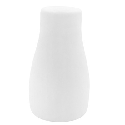CAC China CN-SS 1.25" L Super White Porcelain Round Accessories Salt Shaker (4 Dozen Per Case)