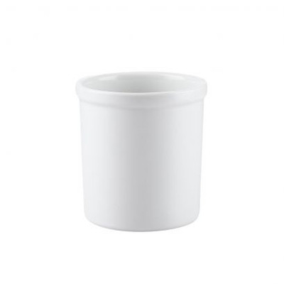 CAC China JAR-38 32.13 Oz. Super White Porcelain Round Pot (8 Each Per Case)