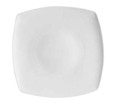 CAC China MAJ-SQ8 White Bone China Square Majesty Plate (2 Dozen Per Case)