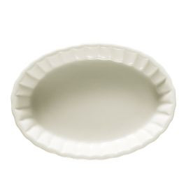 CAC China SFV-5 5 Oz. Bone White Ceramic Oval Souffle Baking Dish (4 Dozen Per Case)