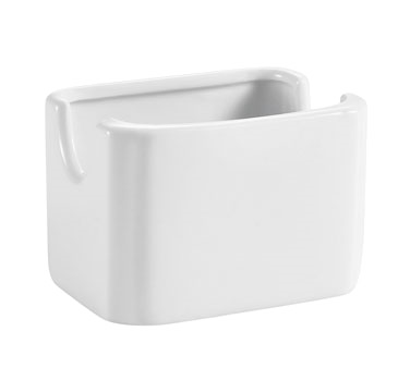 CAC China HSP-7-W Super White Porcelain Rectangular Accessories Sugar Packet Holder (3 Dozen Per Case)