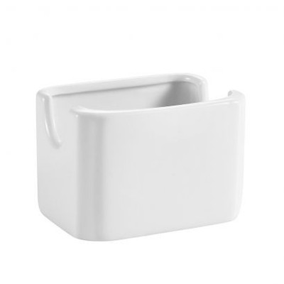 CAC China HSP-7-W Super White Porcelain Rectangular Accessories Sugar Packet Holder (3 Dozen Per Case)
