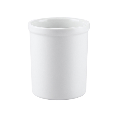 CAC China JAR-40 42.25 Oz. Super White Porcelain Round Pot (8 Each Per Case)