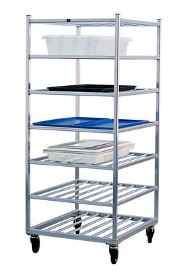 New Age 1357 28.5"W Cart Mobile 7 Multi-Purpose Rack with 9" Centers