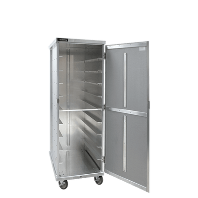 Cres Cor 101141820 63.75" H Aluminum Enclosed Single Compartment Mobile Tray Delivery Cabinet