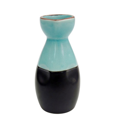 CAC China 666-WP-BLU 6 Oz. Lake Blue Ceramic Round Japanese Style Sake Pot (3 Dozen Per Case)