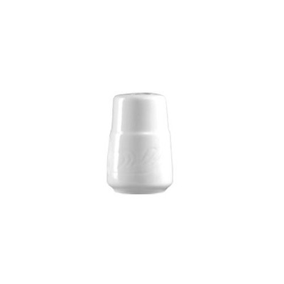 CAC China RSV-SS 2.88" H Super White Porcelain Round Roosevelt Salt Shaker (4 Dozen Per Case)