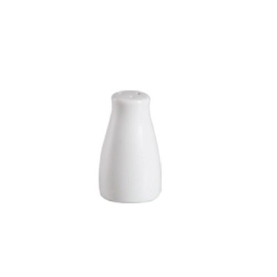 CAC China 101-PS Bone White Porcelain Round Lincoln Pepper Shaker (3 Dozen Per Case)