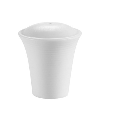 CAC China TST-SS Super White Porcelain Round Transitions Salt Shaker (4 Dozen Per Case)