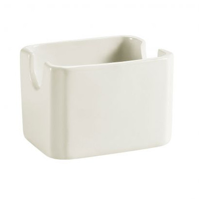 CAC China HSP-7-AW American White Ceramic Rectangular Accessories Sugar Packet Holder (3 Dozen Per Case)
