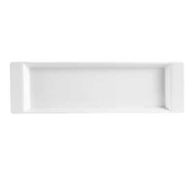 CAC China F-3S Super White Porcelain Rectangular Fortune Tray (2 Dozen Per Case)