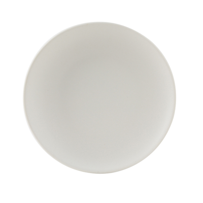 Tuxton VWA-064 Porcelain Matte White Round Plate (3 Dozen Per Case)