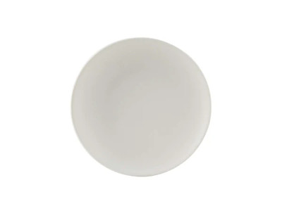 Tuxton VWA-064 Porcelain Matte White Round Plate (3 Dozen Per Case)