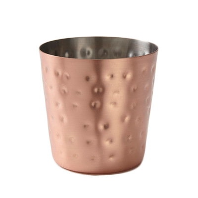 American Metalcraft FFCCH37 4.38&quot; 14 Oz. Copper Round French Fry Cup
