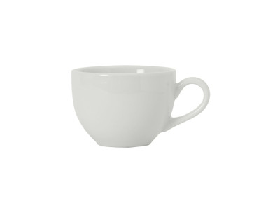 Tuxton BPF-0801 3-1/2" Porcelain Porcelain White Cappuccino Cup (2 Dozen Per Case)