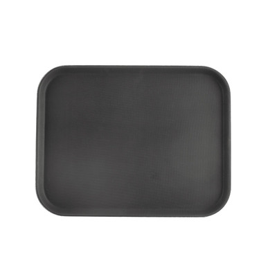 CAC China PDTD-1418BK Black Plastic Rectangular Super Tray (12 Each Per Case)