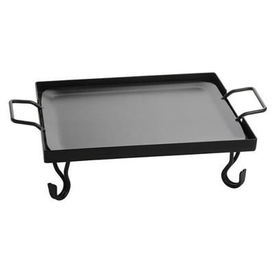 American Metalcraft GS16 16" W x 13.5" D x 5" H Wrought Iron Black Griddle