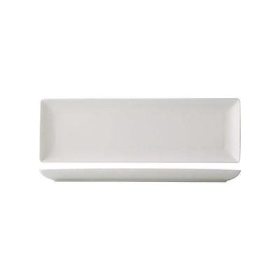 CAC China VCT-413 Bone White Porcelain Rectangular Victoria Tray (1 Dozen)