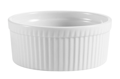 CAC China SFB-32 6&quot; Dia. 32 Oz. Super White Porcelain Round SFB Souffle Bowl (1 Dozen)
