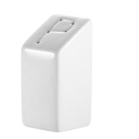 CAC China KSE-PS Super White Porcelain KingSquare Pepper Shaker (4 Dozen Per Case)