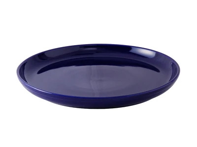 Tuxton BCA-1315 13-1/8" Ceramic Cobalt Round Pizza/Serving Plate (6 Each Per Case)