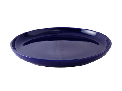 Tuxton BCA-1315 13-1/8" Ceramic Cobalt Round Pizza/Serving Plate (6 Each Per Case)