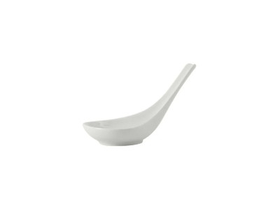 Tuxton GZP-706 China Spoon TasTing 2.5" Porcelain White - 2 Dozen Per Case (2 Dozen Per Case)
