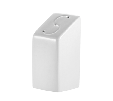 CAC China KSE-SS Super White Porcelain KingSquare Salt Shaker (4 Dozen Per Case)