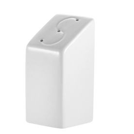 CAC China KSE-SS Super White Porcelain KingSquare Salt Shaker (4 Dozen Per Case)