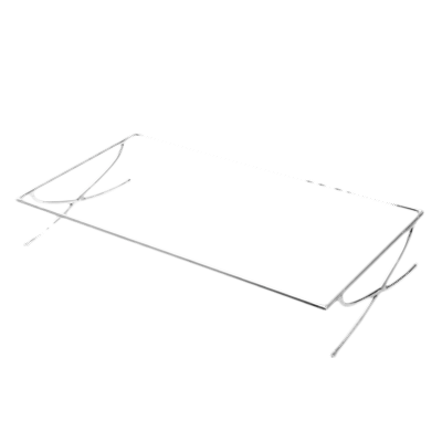 American Metalcraft GSREC 17.25&quot; W x 9.25&quot; D x 5&quot; H Small Rectangular Stainless Steel Griddle Stand