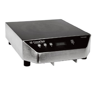 CookTek HRF-9500-FA35-1 FaHeater Series 13.85" W Stainless Steel Housing 1 Burner Induction Fajita Skillet Warmer - 240 Volts