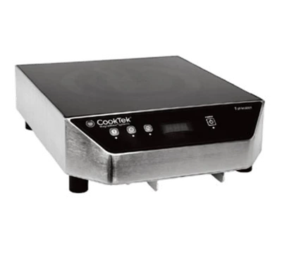 CookTek HRF-9500-FA35-1 FaHeater Series 13.85" W Stainless Steel Housing 1 Burner Induction Fajita Skillet Warmer - 240 Volts