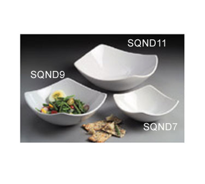 American Metalcraft SQND9 9" 44 Oz. Ceramic White