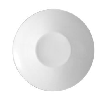 CAC China SHA-CR21 11" Dia. Super White Porcelain Round Sushia Salad Plate (1 Dozen)
