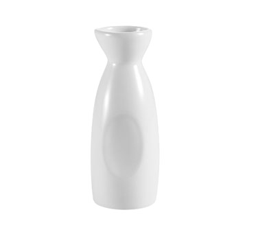 CAC China SHA-WP2 10 Oz. Super White Porcelain Round Sushia Sake Pot (3 Dozen Per Case)