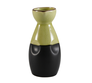 CAC China 666-WP-G 6 Oz. Golden Green Ceramic Round Japanese Style Sake Pot (3 Dozen Per Case)