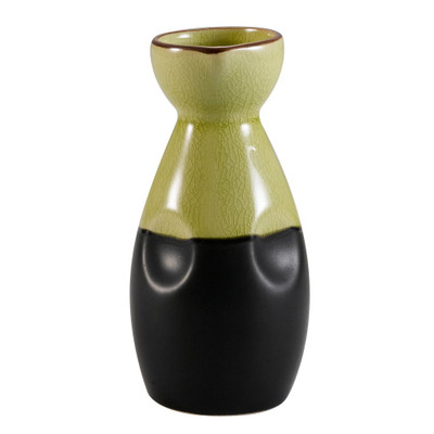 CAC China 666-WP-G 6 Oz. Golden Green Ceramic Round Japanese Style Sake Pot (3 Dozen Per Case)