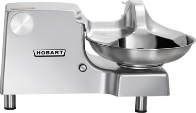 Hobart 84186-38 Burnished Aluminum Food Cutter with #12 Attachment Hub - 230 Volts 1 HP