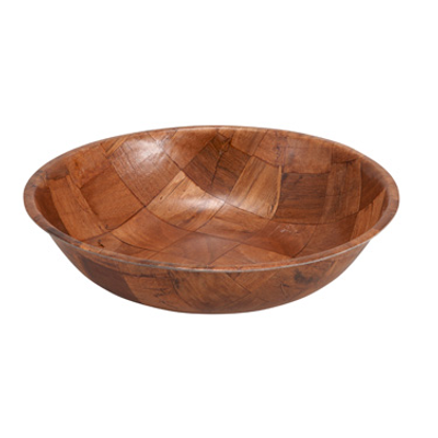 Winco WWB-16
 16&quot;
 Wood
 Round
 Salad Bowl