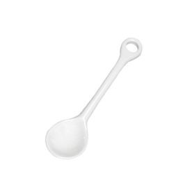 CAC China SPN-4 Super White Porcelain Gourmet Collection Tasting Spoon (6 Dozen Per Case)