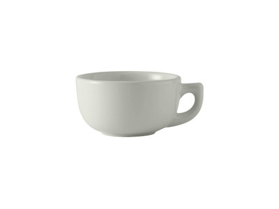Tuxton BWF-1402 4-5/8" Ceramic White Cappuccino Cup (2 Dozen Per Case)
