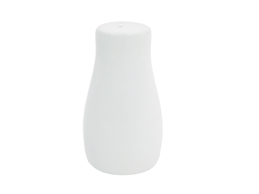 CAC China CN-PS Super White Porcelain Round Accessories Pepper Shaker (4 Dozen Per Case)
